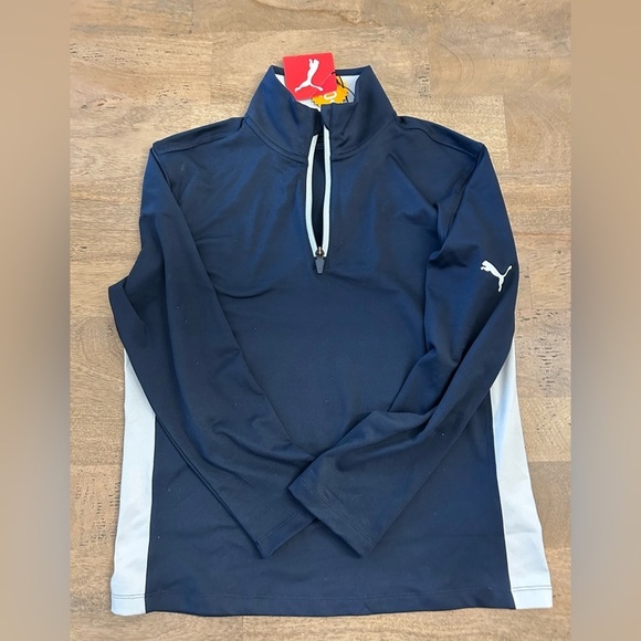 Puma Other - NWT Puma Boys Navy Long Sleeve Pullover Size 11-12